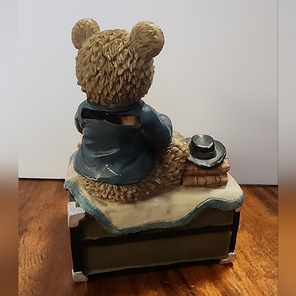 Charming Bear on Trunk Piggy Bank - Picture 3 of 6